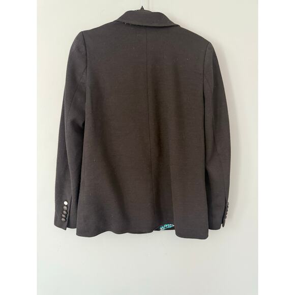 Proenza Schouler Black Wool Double-Breasted Blazer – Size 10 High end designer - Picture 9 of 10